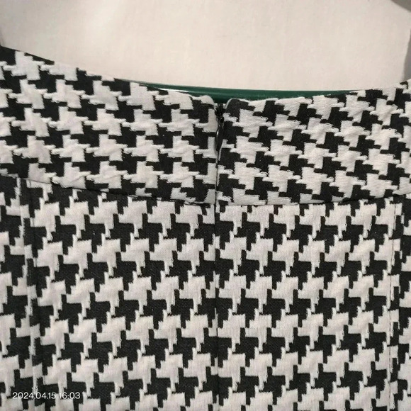 Chris McLaughlin size 4p Black White Houndstooth Collegiate Classic Style Dress - Picture 8 of 10